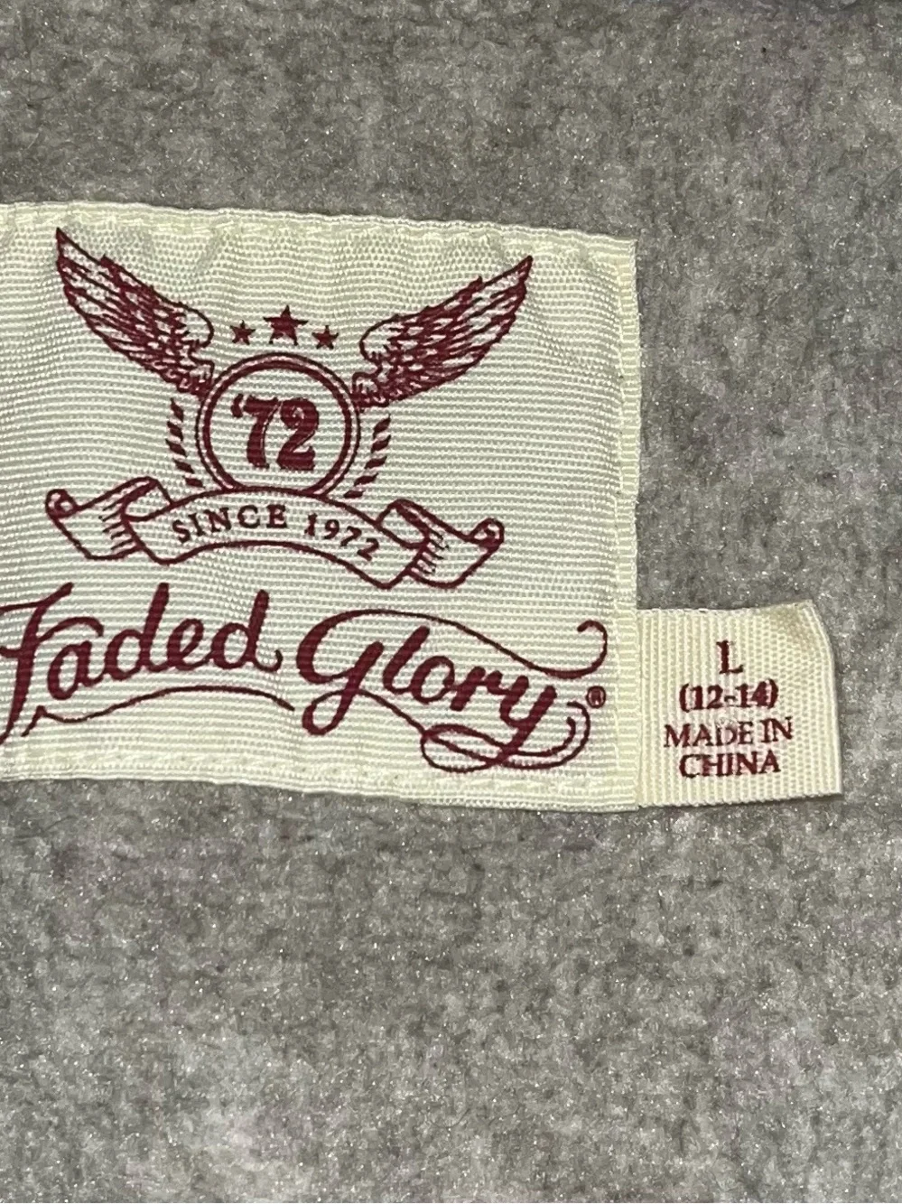 Faded Glory Gray Sherpa-Lined Vest